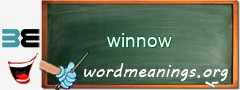 WordMeaning blackboard for winnow